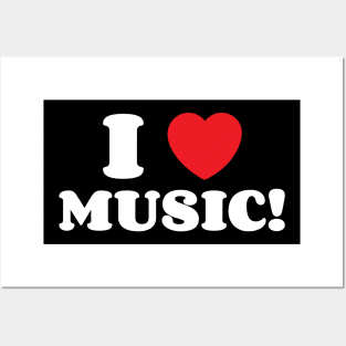 I Heart Music! Posters and Art